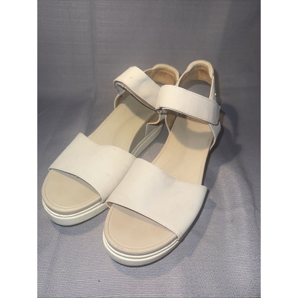 Dr. Scholls Women's‎ SAMM Strappies Sandal Size 9.5 Tan Wedge Heel